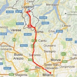 mapka Milan-Campione