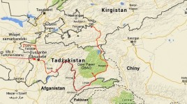 mapka trasy w Tadżykistanie do Osz w Kirgistanie